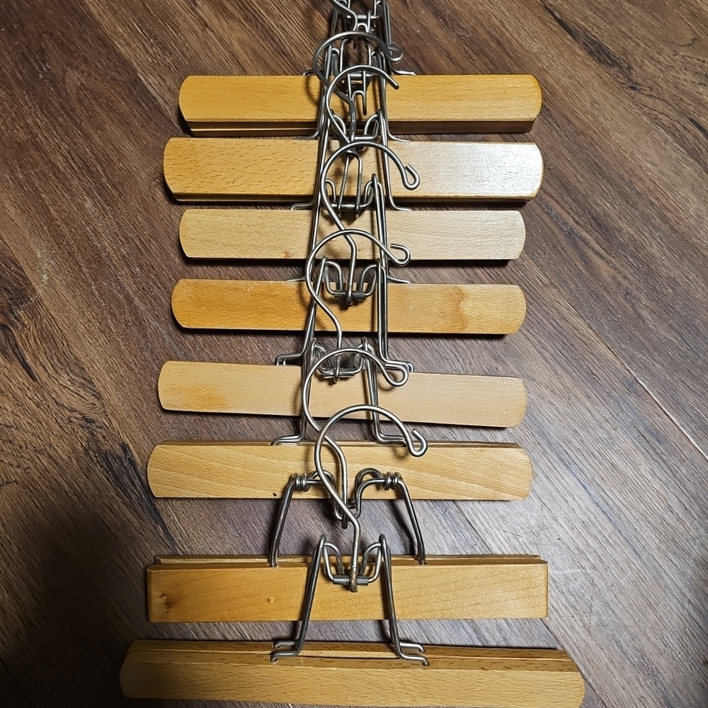 Wooden and Metal Hanger Set